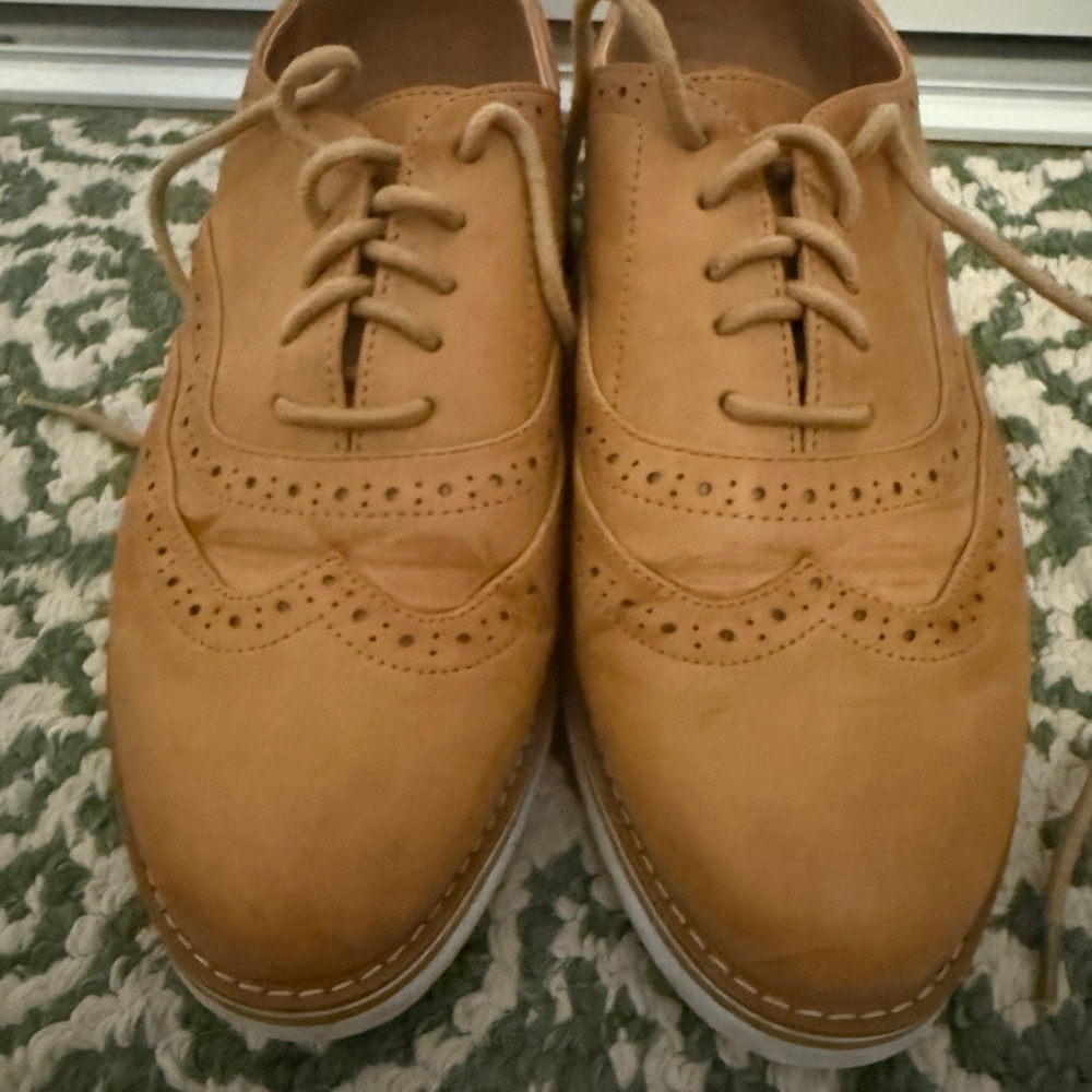 Women's Wigtips Oxfords Platform Lace Up